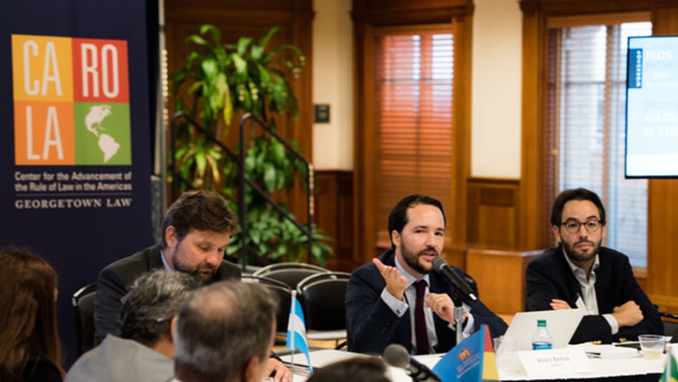 Center for the Advancement of the Rule of Law in the Americas (CAROLA)  Sponsors Workshop for Latin American Officials on Investor-State Dispute  Settlement Reform | Georgetown Law