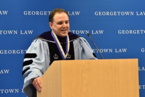 Professor Carlos Vazquez is installed as the second Scott K. Ginsburg Professor of Law.