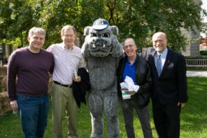 Saturday picnic at Reunion 2019 with Hoya Mascot.