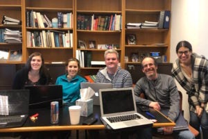 Former Appellate Courts Immersion Clinic students Genna Mesch, Alexandra Keck, Daniel Duhaime--with Professor Brian Wolfman--and MJ Kirsch (all L'19).