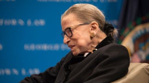 Supreme Court Justice Ruth Bader Ginsburg.