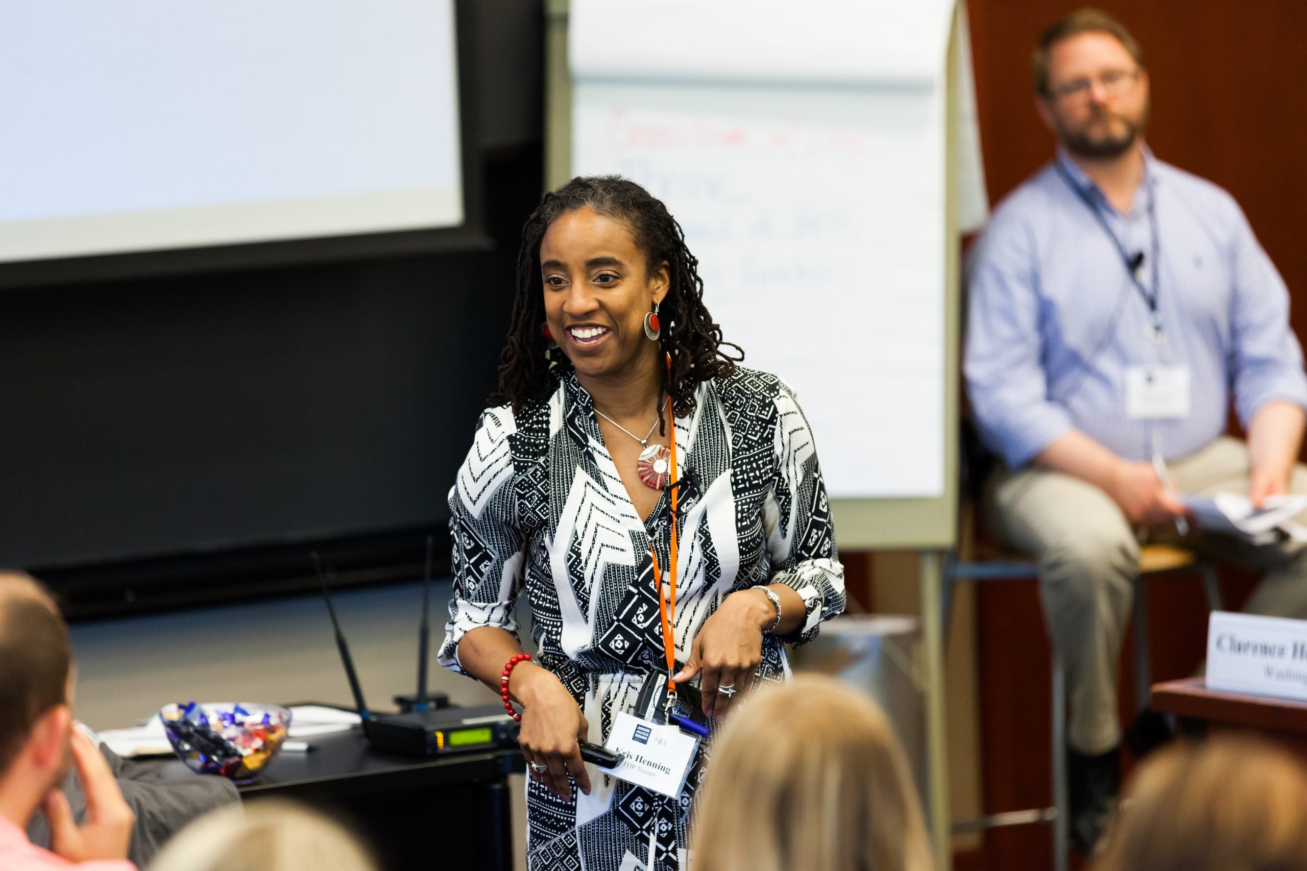 Professor Kristin Henning conducting a session at JTIP 2018