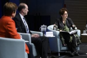 Professor Anna Gelpern moderated a February panel between World Bank Group President David Malpass and IMF Managing Director Kristalina Georgieva.