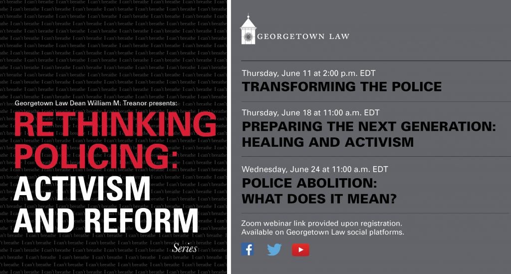 Banner for Rethinking Policing Series