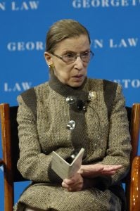 Ruth Bader Ginsburg at the 2008 event at Georgetown Law.