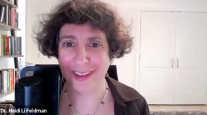 Professor Heidi Li Feldman on zoom session