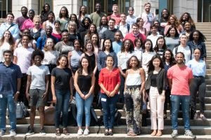 The first graduating class of RISE fellows during their August 2018 pre-orientation.