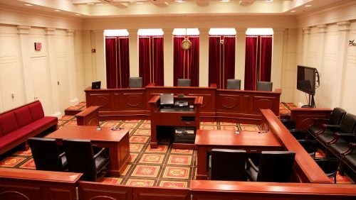 Supreme Court Institute Moot Court Room