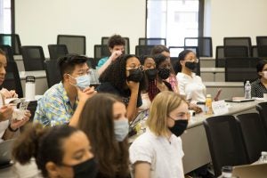 Georgetown Law incoming students attend a RISE pre-orientation class.