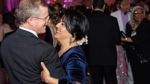 A couple dancing at the Reunion Gala
