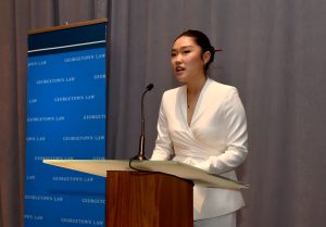 Georgetown Law Journal Editor in Chief Agnes Lee