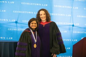 Prof. Madhavi Sunder with Prof. Lilian Faulhaber