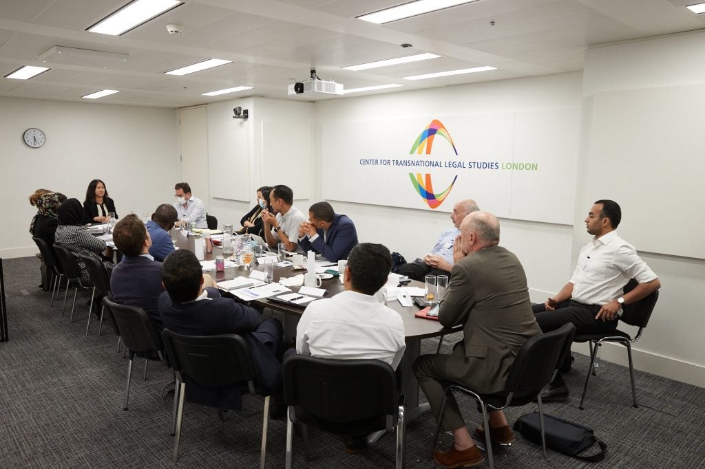 Participants seated around a table at CTLS in London