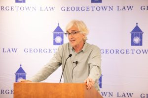 Human rights lawyer David Tolbert delivers the 2022 Georgetown Law Human Rights Institute Drinan Lecture