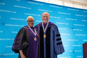 Prof. Dorothy Brown and Dean William M. Treanor