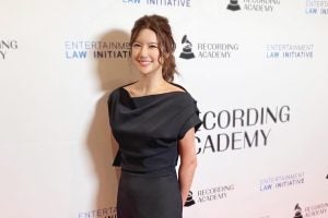 Gina Maeng, L'25, at the 2023 Entertainment Law Initiative awards luncheon