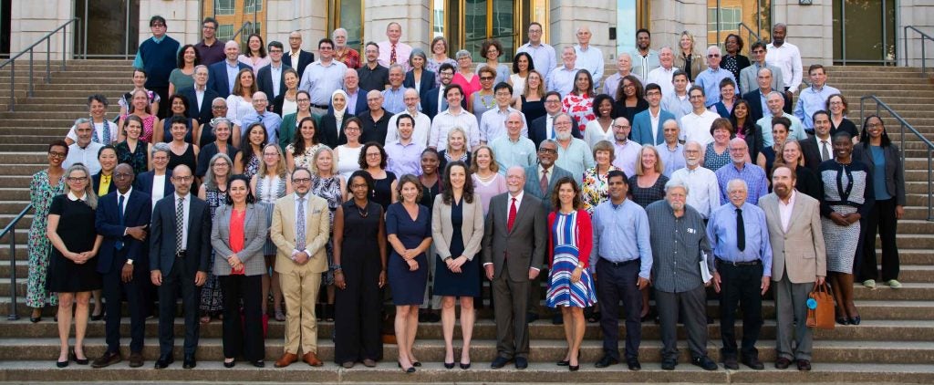 Georgetown Law Faculty group photo in Fall 2023