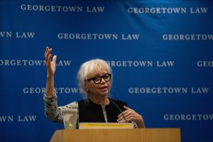 Interdisciplinary legal scholar Patricia Williams of Northeastern University School of Law delivered the symposium's keynote address.