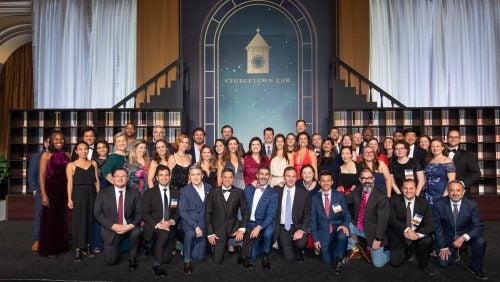 15th Reunion Class Photo at the Georgetown Law Reunion Gala on Saturday, October 21, 2023.