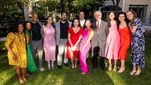 Alumni enjoying a reception at the 2024 JJC 50th Anniversary and Wally Mlyniec's Retirement on June 1, 2024.
