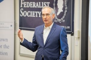 Prof. Randy Barnett discussed his new memoir at a recent event co-hosted by the Federalist Society and the Georgetown Center for the Constitution.