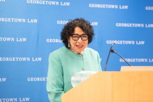 U.S. Supreme Court Justice Sonia Sotomayor delivered opening remarks at “Judging and Legitimacy: A deep dive into the judicial career of Judge Robert A. Katzmann” on Sept. 19.