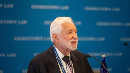 Judge Jed Rakoff of the U.S. District Court for the Southern District of New York was among the panelists who discussed Judge Katzmann’s approach to statutory interpretation.