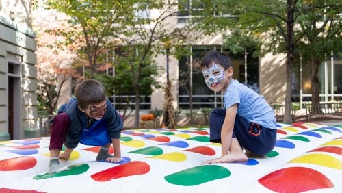 Children playing at the 2024 reunion picnic. 
