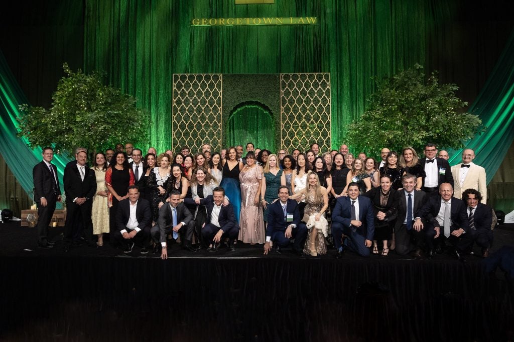 The Class of 2004 posed for a group photo at the Reunion Gala.