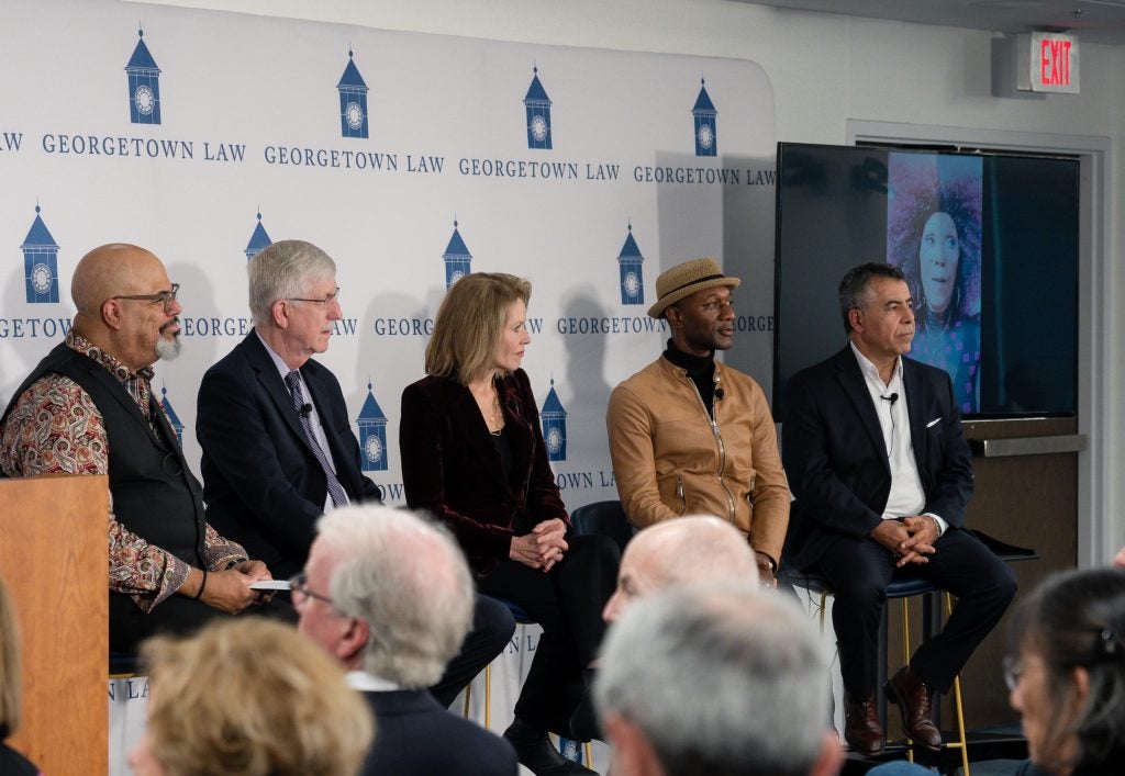 A group photo of the "Healing the Mind and Body" panelists.