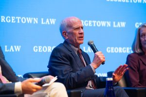 U.S. Senator Peter Welch (D-Vt.) addressed a student audience in the newly renovated Hart Auditorium.