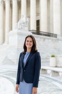 A portrait of Kate Hardiman Rhodes