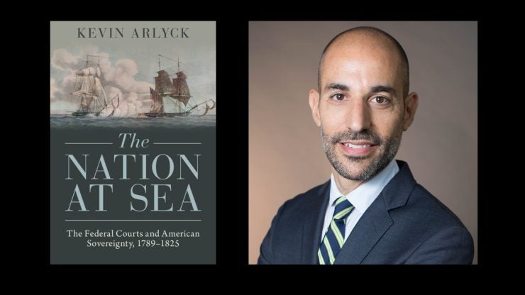 Image collage featuring Professor Kevin Arlyck; see caption for details.