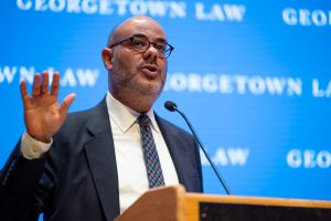 Author and Yale Law Professor Justin Driver delivered the 2026 Thomas F. Ryan Lecture in Hart Auditorium.