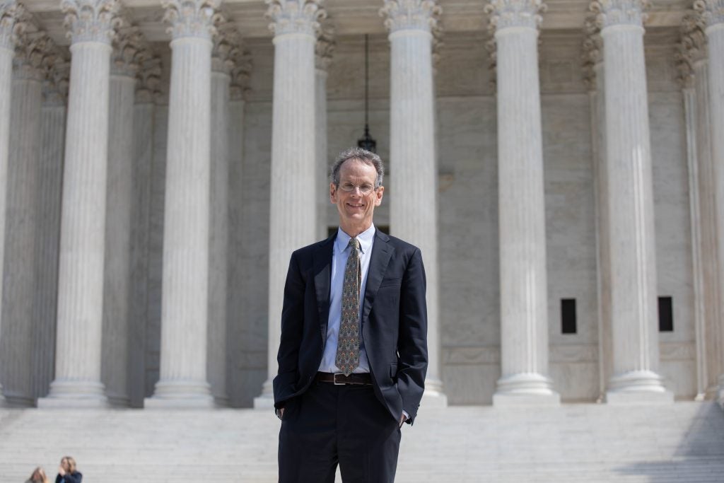 Prof. David Cole after arguing before the Supreme Court on March 18, 2024